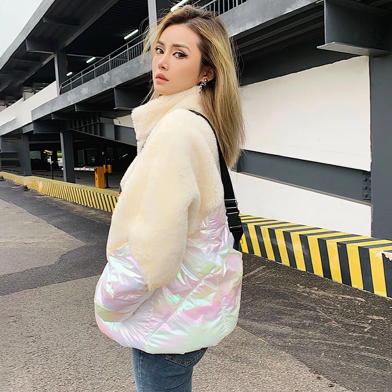 Женская Стеганая куртка на молнии с высоким воротником M266 | одежда