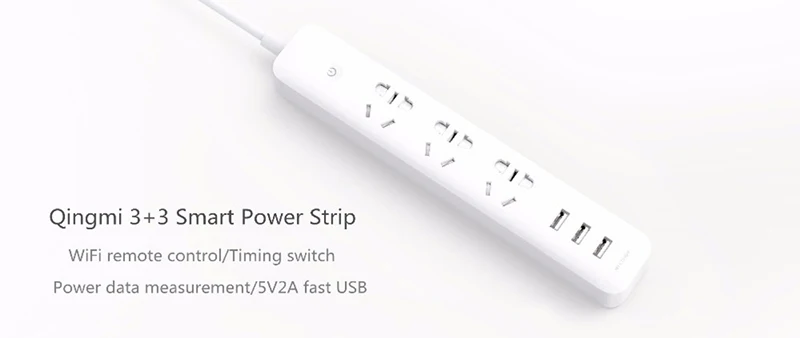 Xiaomi Mi дома wifi интеллектуальная розетка бытовой удлинитель плата питания USB быстрая зарядка 2500 Вт 10A 250 В