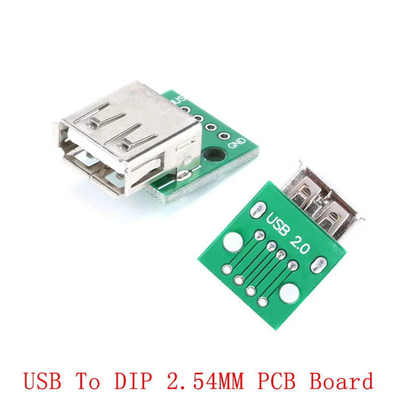 5 шт. Micro Mini USB A Male 2 0 3 Female B разъем интерфейса до 54 мм DIP PCB конвертер адаптер