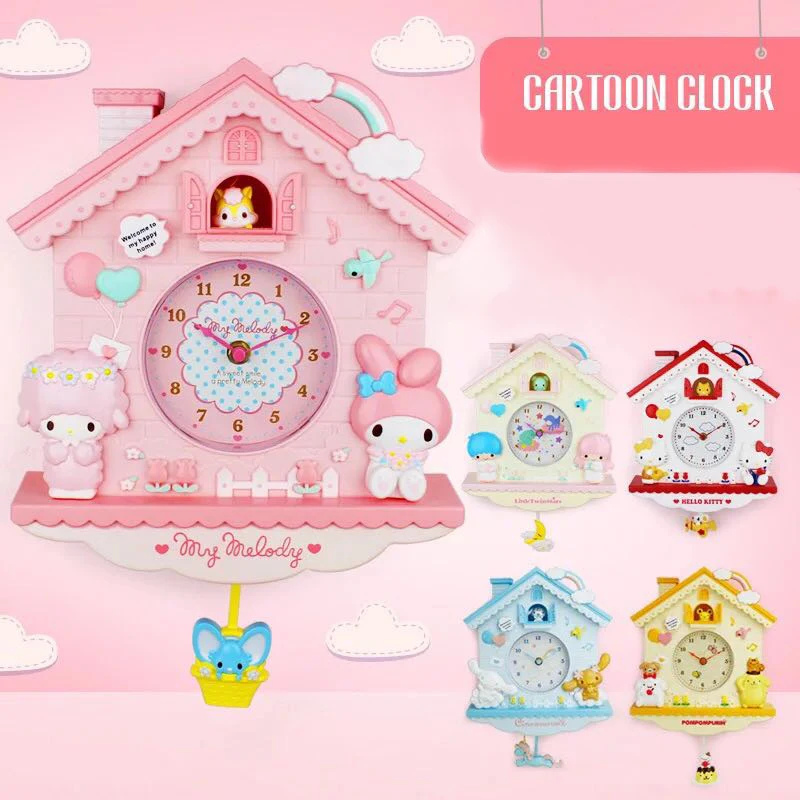 

Большие настенные часы 12 дюймов с мультяшным аниме, часы, украшение для спальни, дома, детской комнаты, современные аксессуары, бесшумные бо...