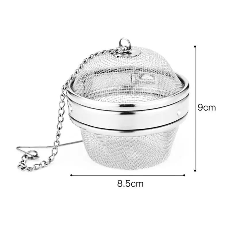 

Stainless Steel Tea Infuser Sphere Locking Spice Tea Ball Strainer Mesh Filter