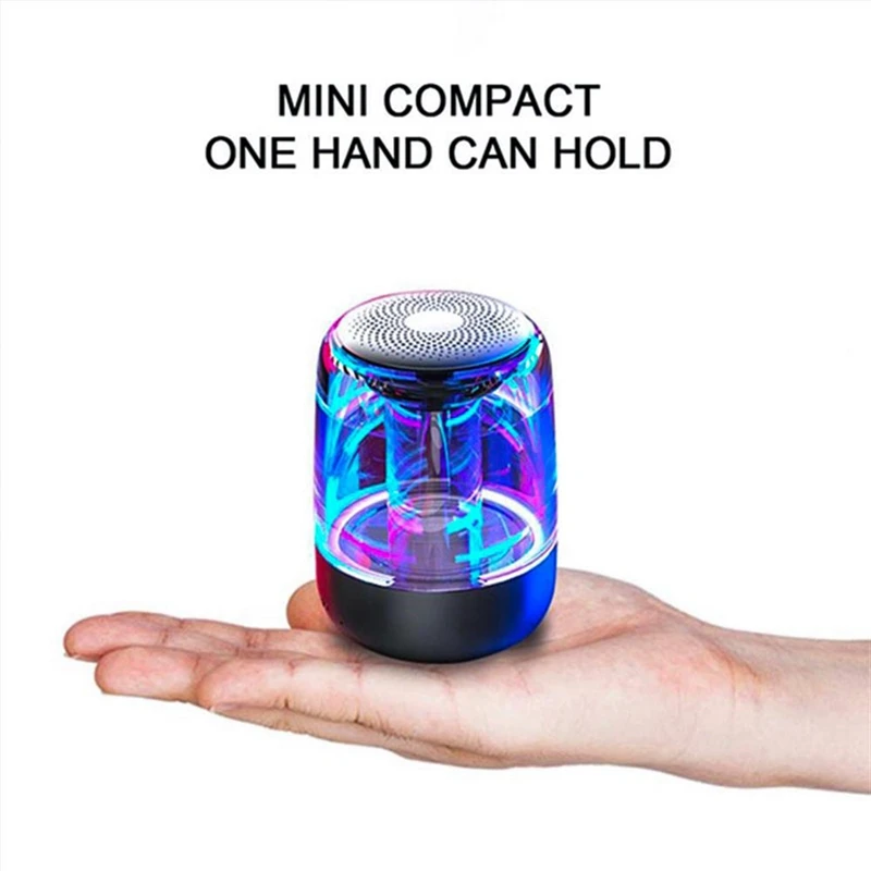 6D панорамного звука красочный светодиодный светильник мини Портативный BT