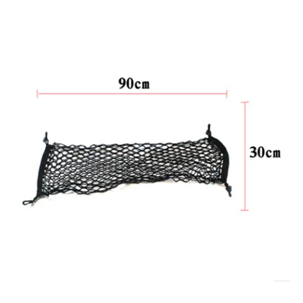 

90*30 Car trunk net bag luggage net car storage net storage bag Mesh Cargo Net Hook Pouch Holder for Bag