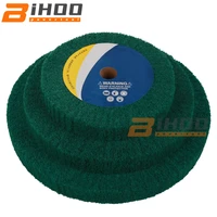 100125150200250300mm non woven scouring pad grinding wheel flap mop polishing wheel disc 20mm bore thickness 2550mm 180