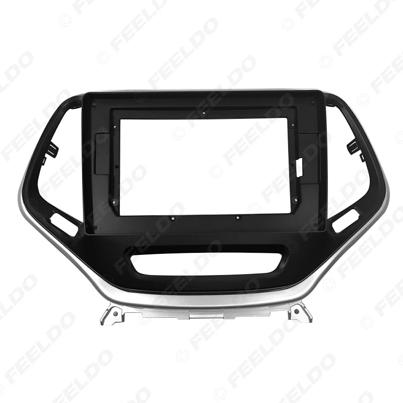 FEELDO автомобильный аудио 2DIN фасции Рамка адаптер для Jeep Cherokee 10 1 &quotбольшой экран DVD