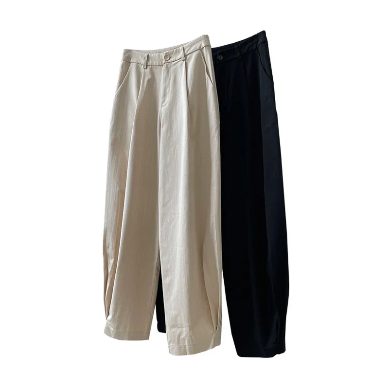 

2021 New Summer Elegant Female BloomersTrousers Cotton Loose Fashion Women Pants Casual High Quality Ladies Bottoms T71