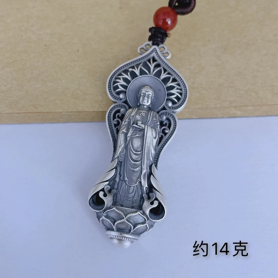 

Pure Silver 999 Vintage Buddha Pendant