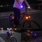 Сигнальная лампа велосипеда с аккумулятором, Водонепроницаемая силиконовая светодиодная Передняя и задняя фары для велосипеда, аксессуары для велоспорта