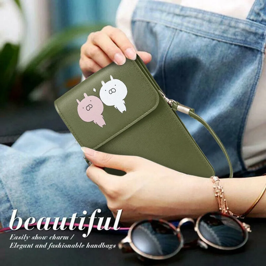 Сменная сумка из кожи с эффектом касания женская для телефона миниатюрная через