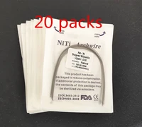 20 packs super elastic niti round arch wires nature form 100 pcs dental orthodontics wire