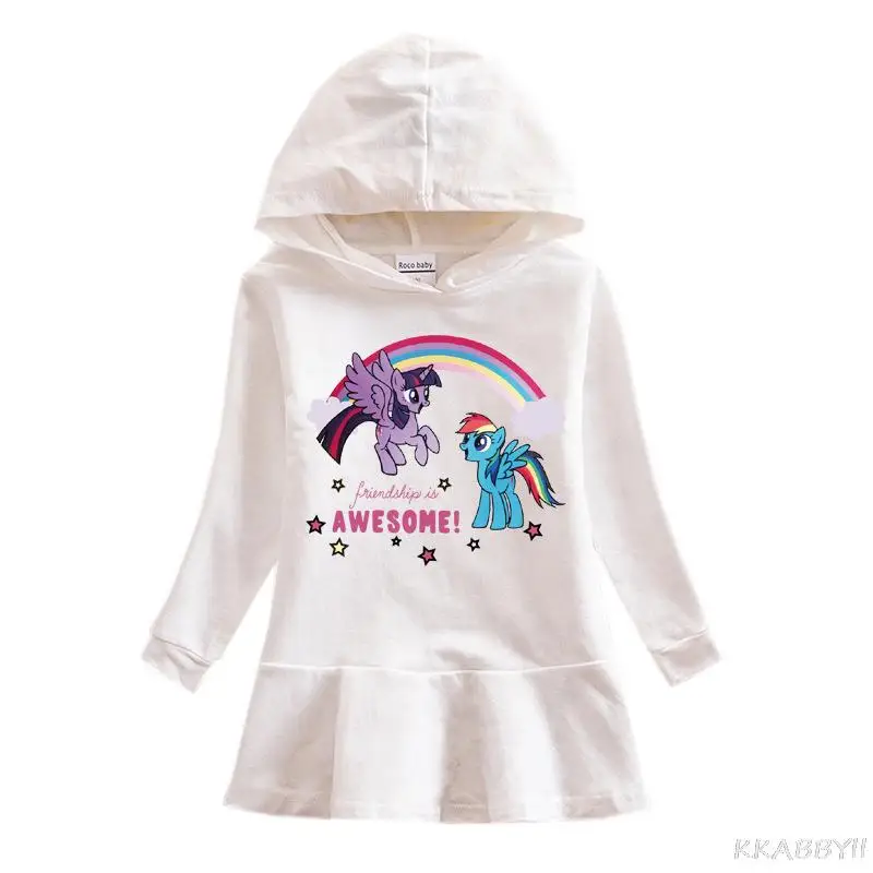 Осеннее платье для девочек My Little Pony костюм принцессы удобная одежда детское