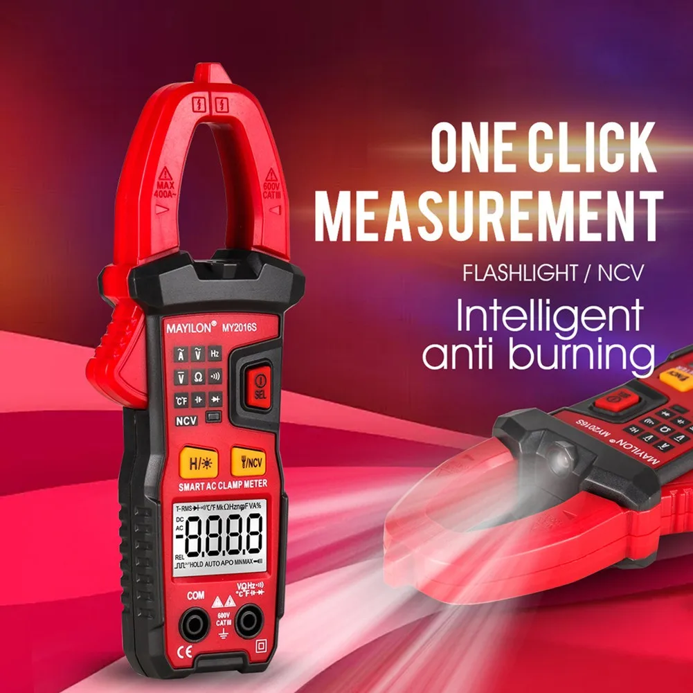 

MY2016S AC Multimeter Digital Tester Clamp Meter Automatic Identification And Measurement Electric Tools Pliers Ammeter