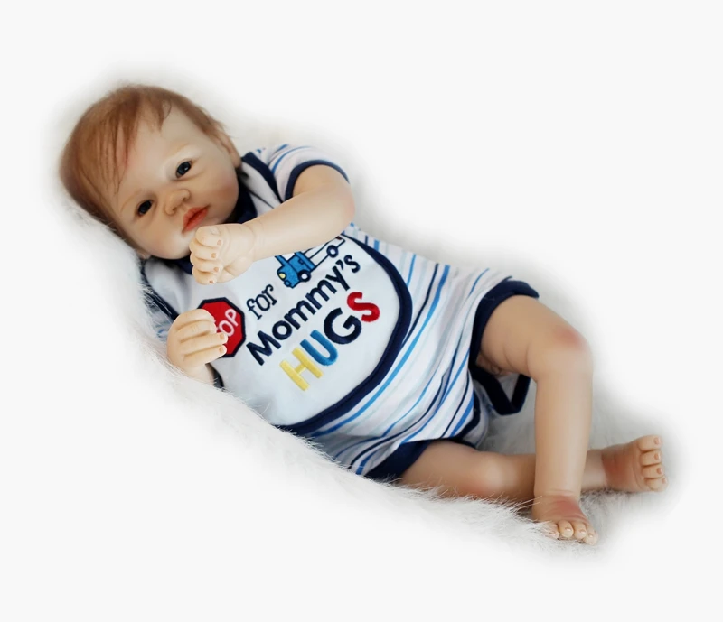 Кукла реборн силиконовая Мягкая 22 дюйма 55 см | Игрушки и хобби