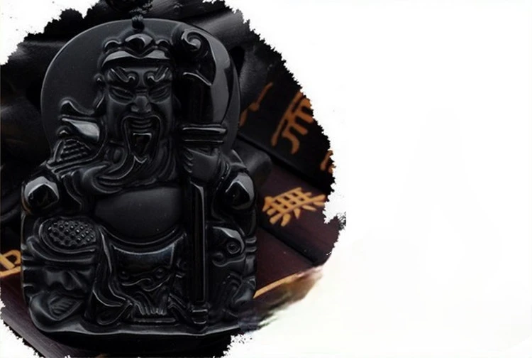 

Natural Black Men's Jade Pendant Hand Carved Fashion Pendants Necklace for Men Women Jadeite Fine Jewelry