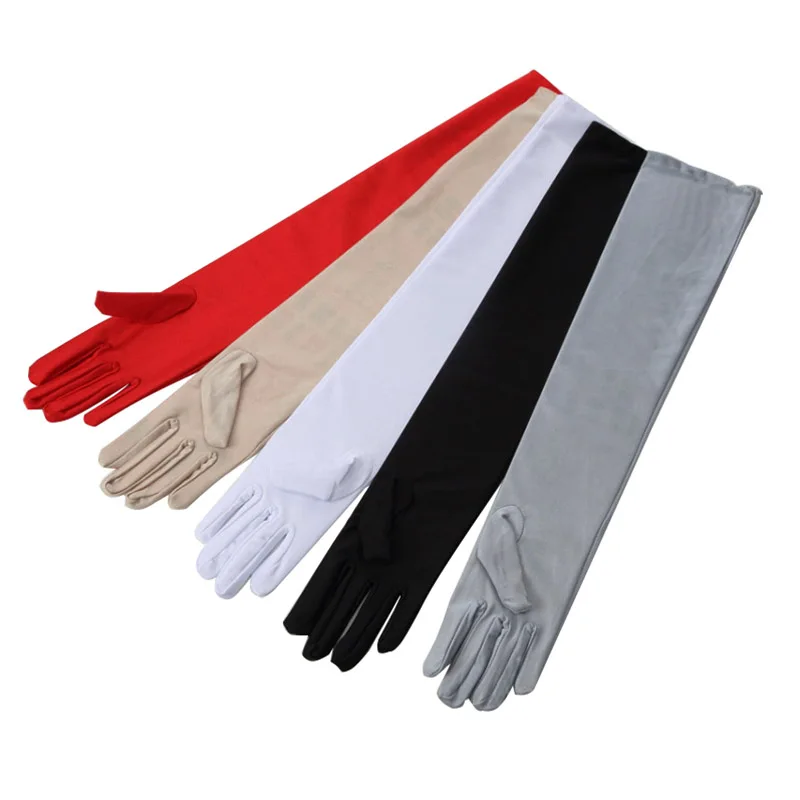 1 Pair of ladies summer sun protection gloves Thin long sleeves Anti-UV arm sleeve Spandex car bike driving | Автомобили и