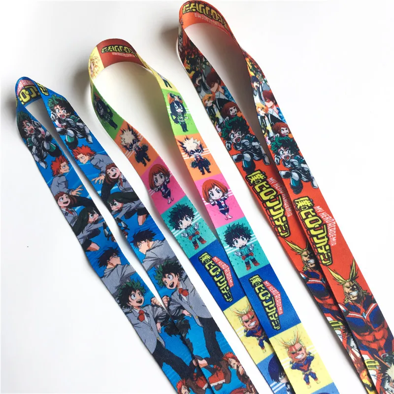 Японский аниме мой герой академические брелки шейный ремешок Ремешки для ключей