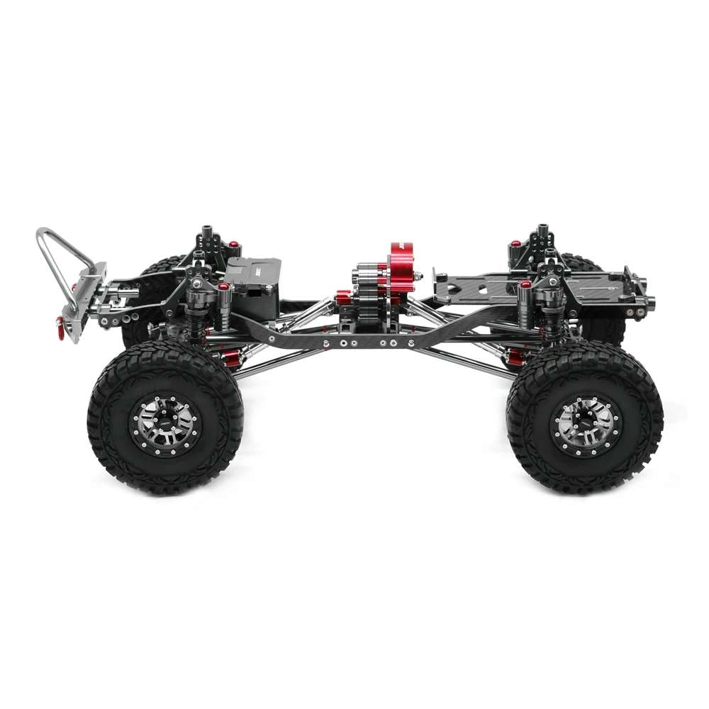 JKMXRC 1/10 Rc Rock Crawler автомобиль CNC металлический осевой SCX10 шасси с карбоновой рамой