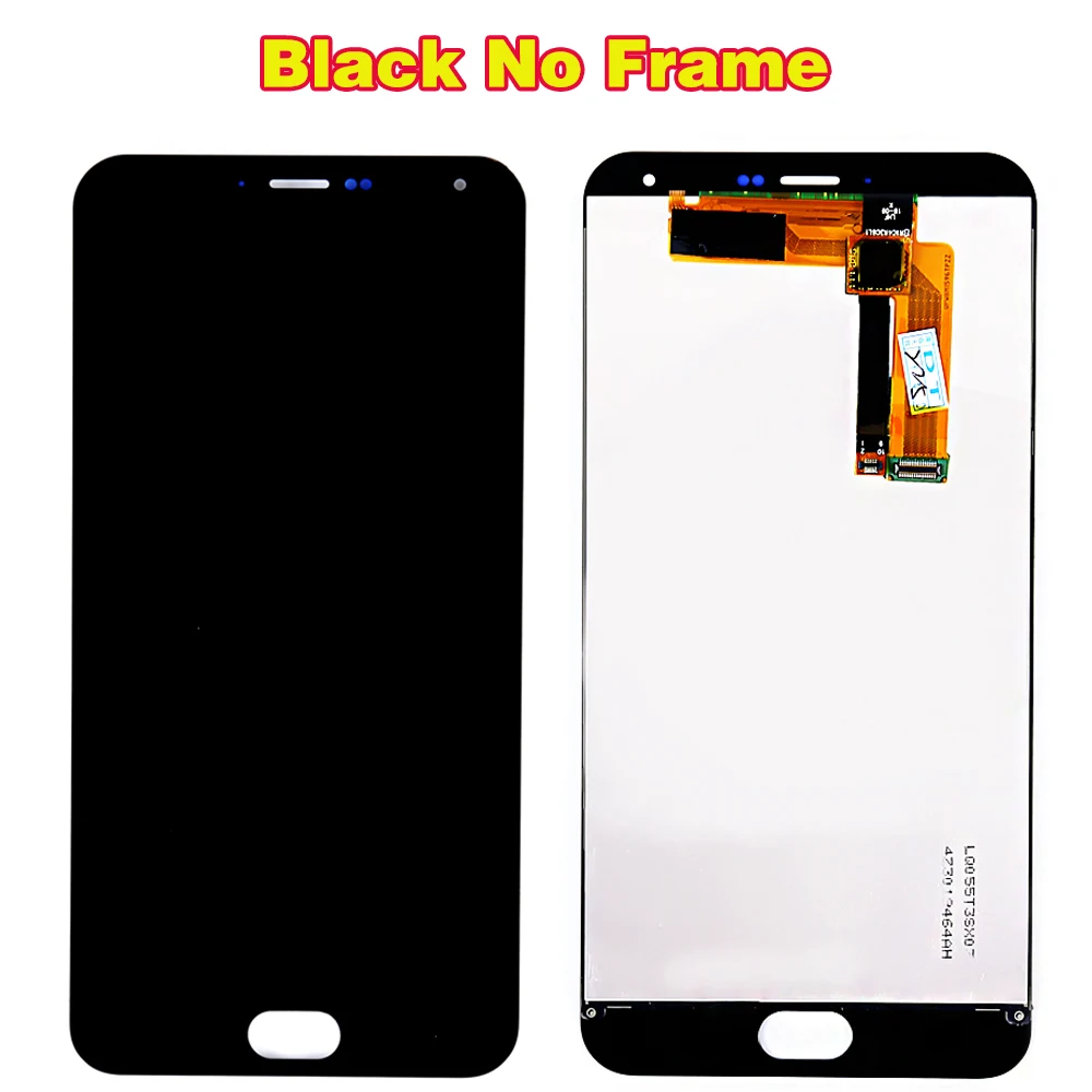 Black Without Frame Fansu ips Lcd дисплей для Meizu M2 Note 5,5 дюймов кодирующий преобразователь сенсорного экрана в сборе 1920*1080 рамка с бесплатной стеклянной пленкой инструменты - Color: Black Without Frame