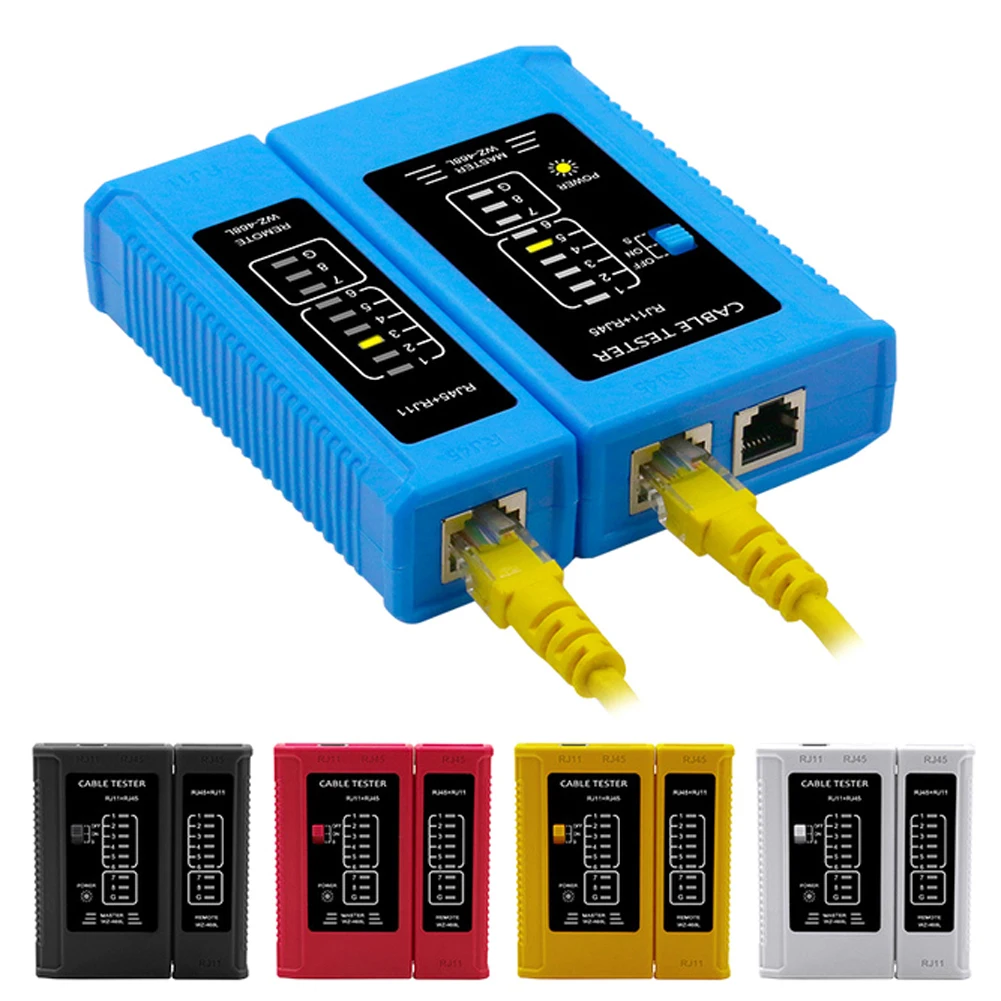 Кабельный тестер RJ45 lan профессиональный для сетевых кабелей RJ11 RJ12 CAT5 CAT6 UTP LAN