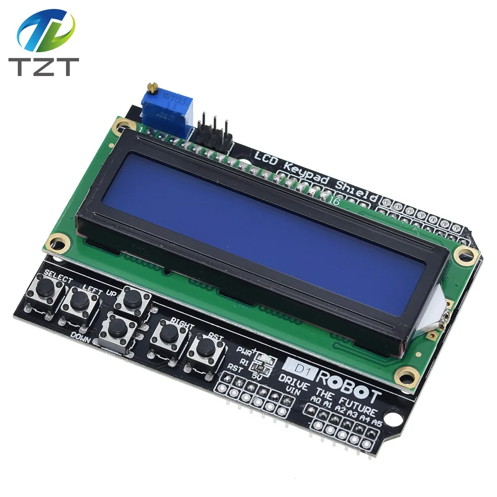 TZT ЖК-экран с клавиатурой ЖК-дисплей 1602 Модуль дисплей для Arduino ATMEGA328 ATMEGA2560 raspberry pi