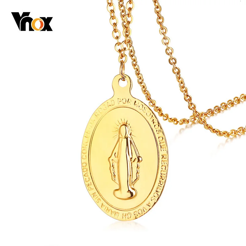 Женское Ожерелье с кулоном из нержавеющей стали Vnox Doule стильная женская