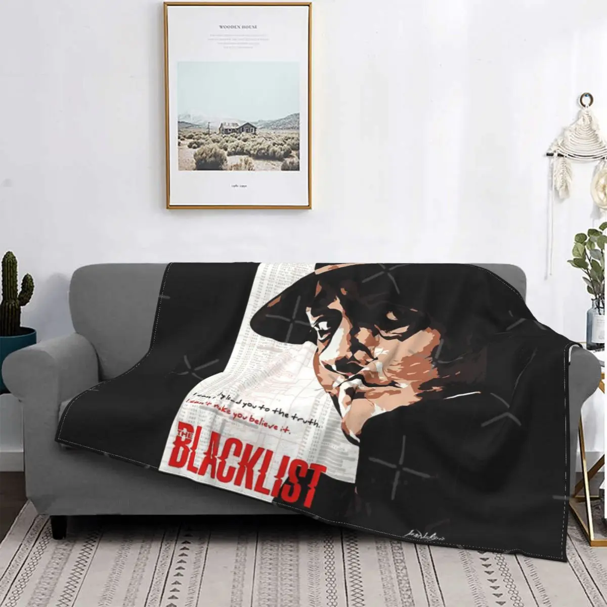 

Red Reddington Fan Art-manta a cuadros para cama, colcha para Picnic