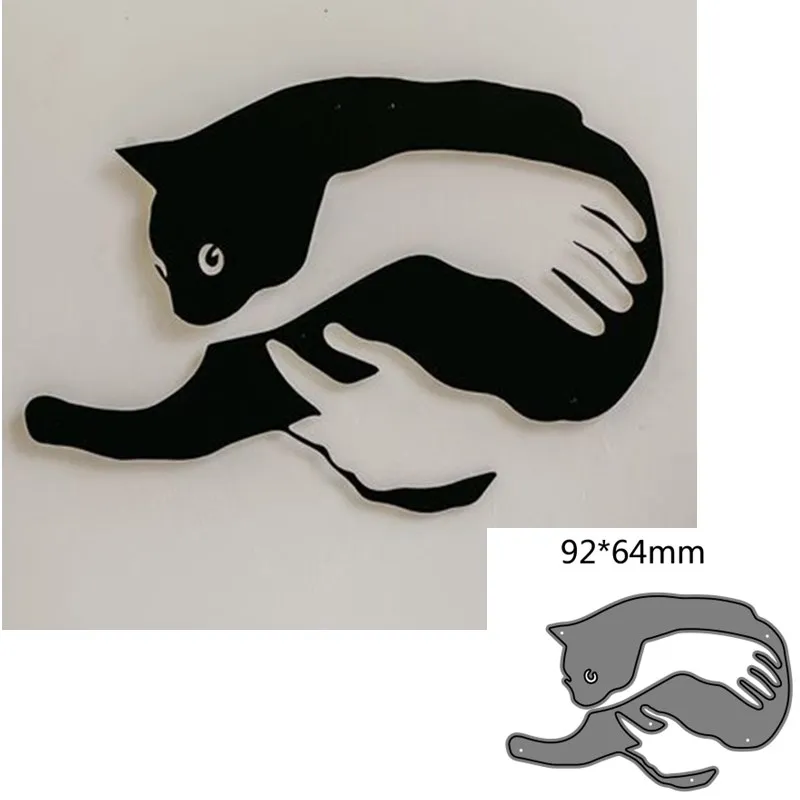 

Металлические штампы для вырезания форма для вырезания животных кошка украшение для скрапбукинга бумаги ремесло Нож Форма лезвие перфорат...