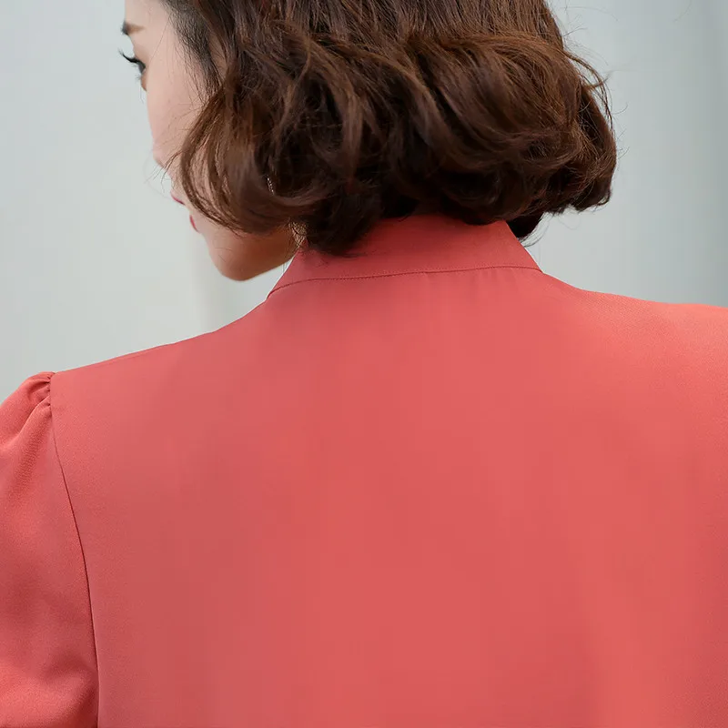 Женская шифоновая рубашка-топ с коротким рукавом размеры до 4XL | одежда