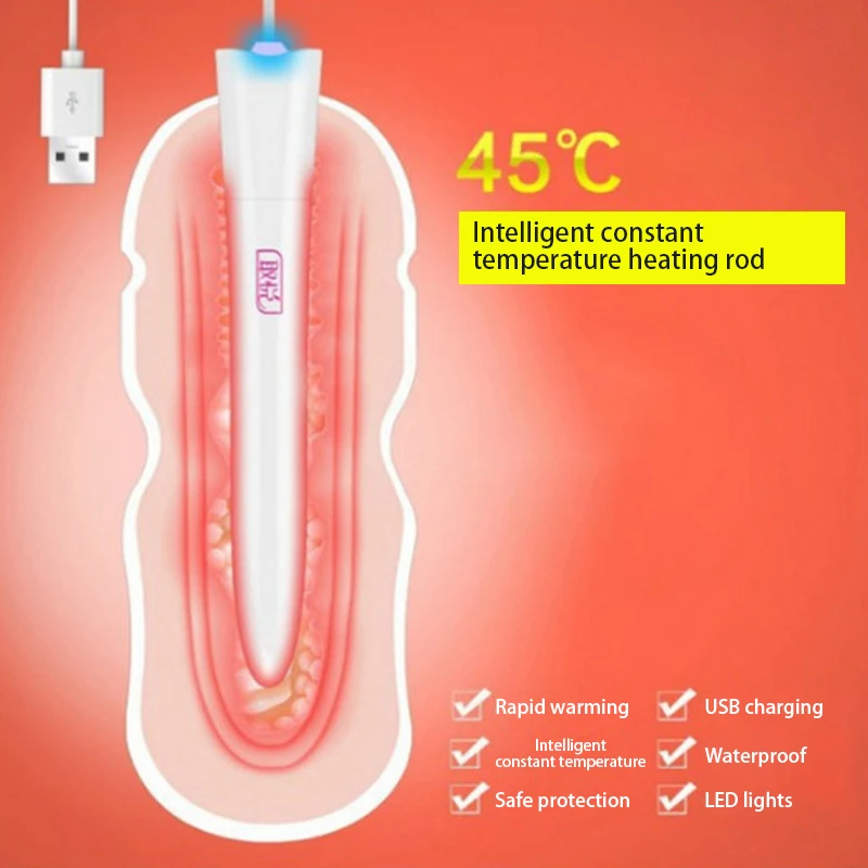 USB умный нагревательный стержень мужской мастурбатор киска Вагина настоящий