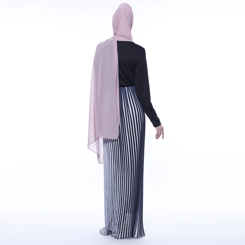Высококачественное мусульманское платье абайя женское плиссированное Турция