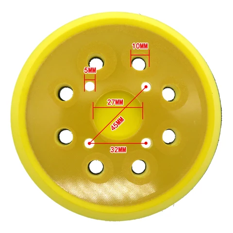 5 Inch 125mm Sander Polishing Discs Support Plate Sanding Pad For Metabo  SXE325/425/450/3125 Electric Orbital Sander Polishing - AliExpress