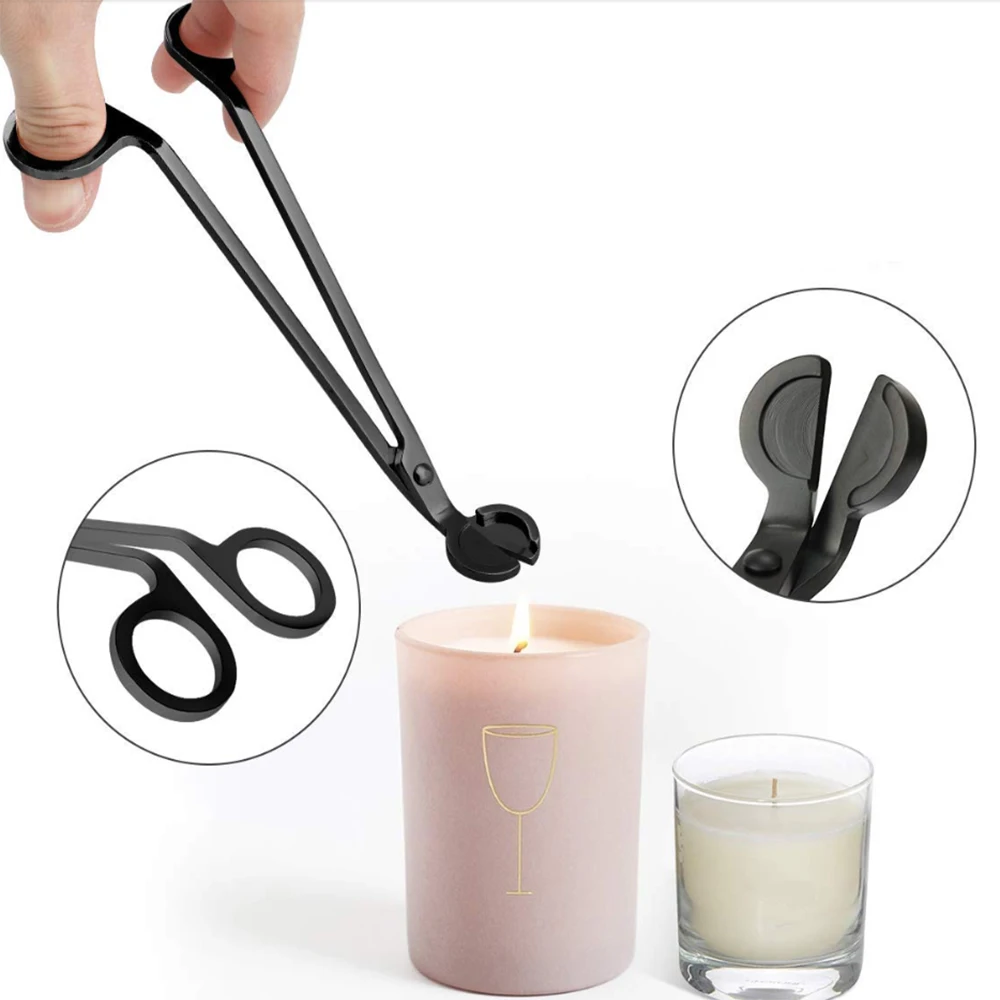 

3pcs Stainless Wick snuffer Tool Hook Clipper Steel Candle Trimmer Oil Lamp Trim scissor tijera tesoura Cutter