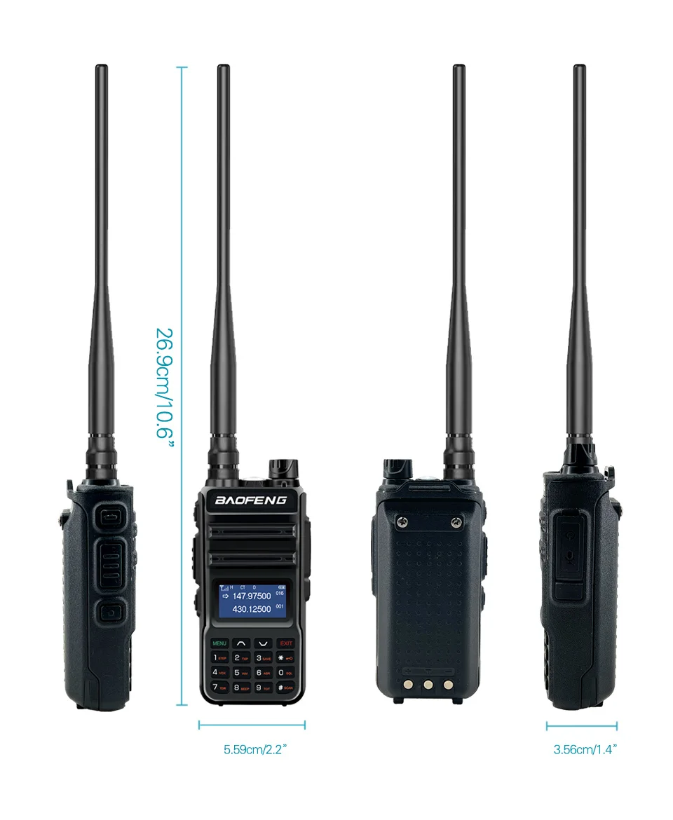 2pack baofeng uv10r pro 10w walkie talkie transmitter long range uv 10r pro two way radio 128ch vhf uhf 136 174mhz 400 520mhz free global shipping