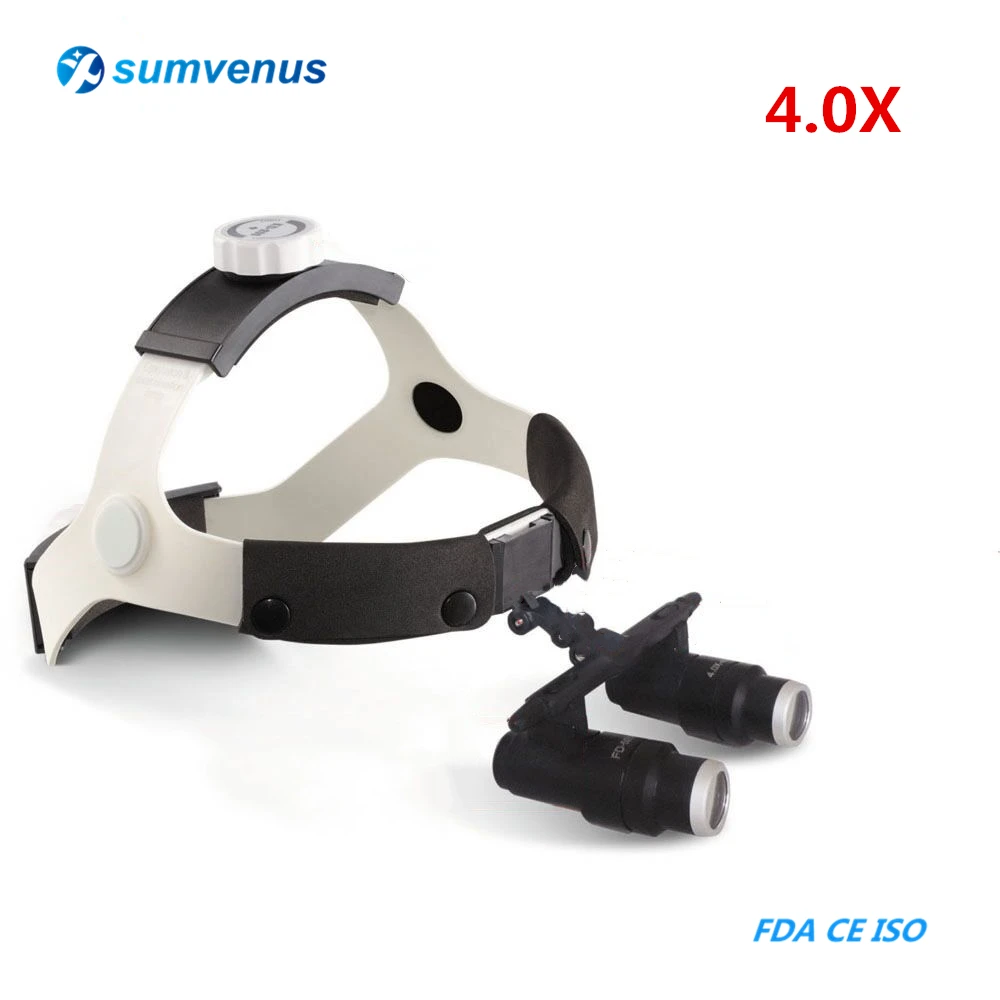 4.0X Medical Dental Headband Binocular Magnifier Kepler FD-501K High Dentistry Surgical Glasses Loupes