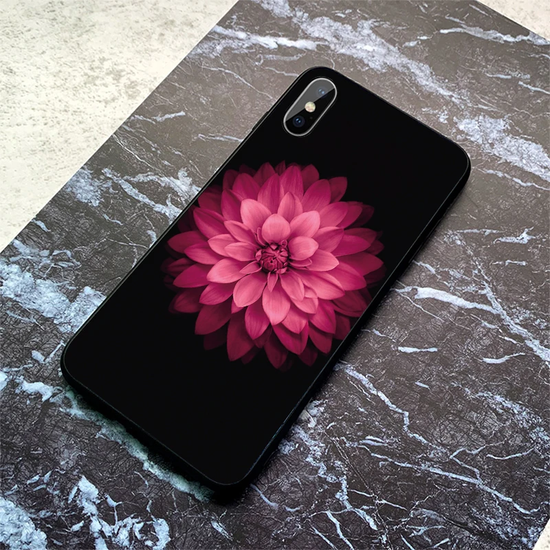 3D цветы Мягкий чехол для телефона из ТПУ iPhone 11 Pro Max X XS XR 8 7 6 5 s Plus защитная кожа