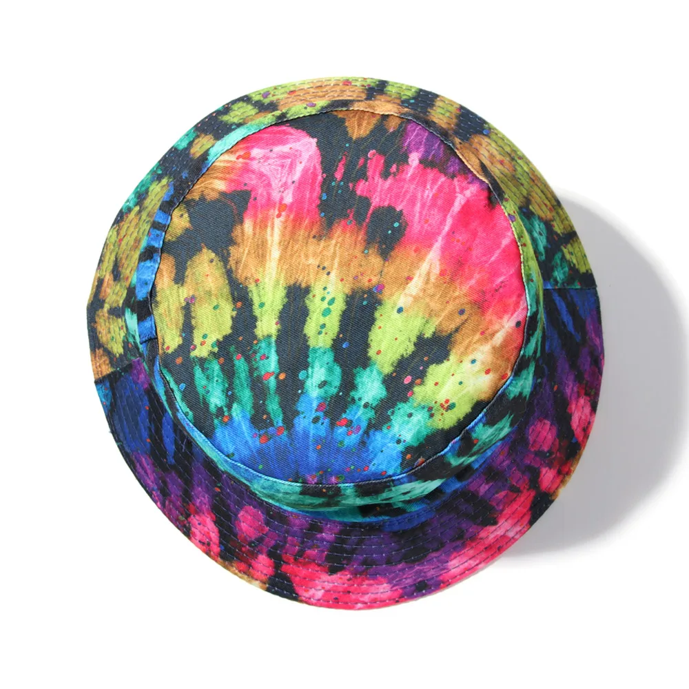 Панама Двусторонняя Складная с принтом модная пляжная шапка от солнца