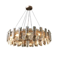 art deco modern round oval crystal designer led suspension luminaire lampen pendant lights pendant lamp pendant light for foyer