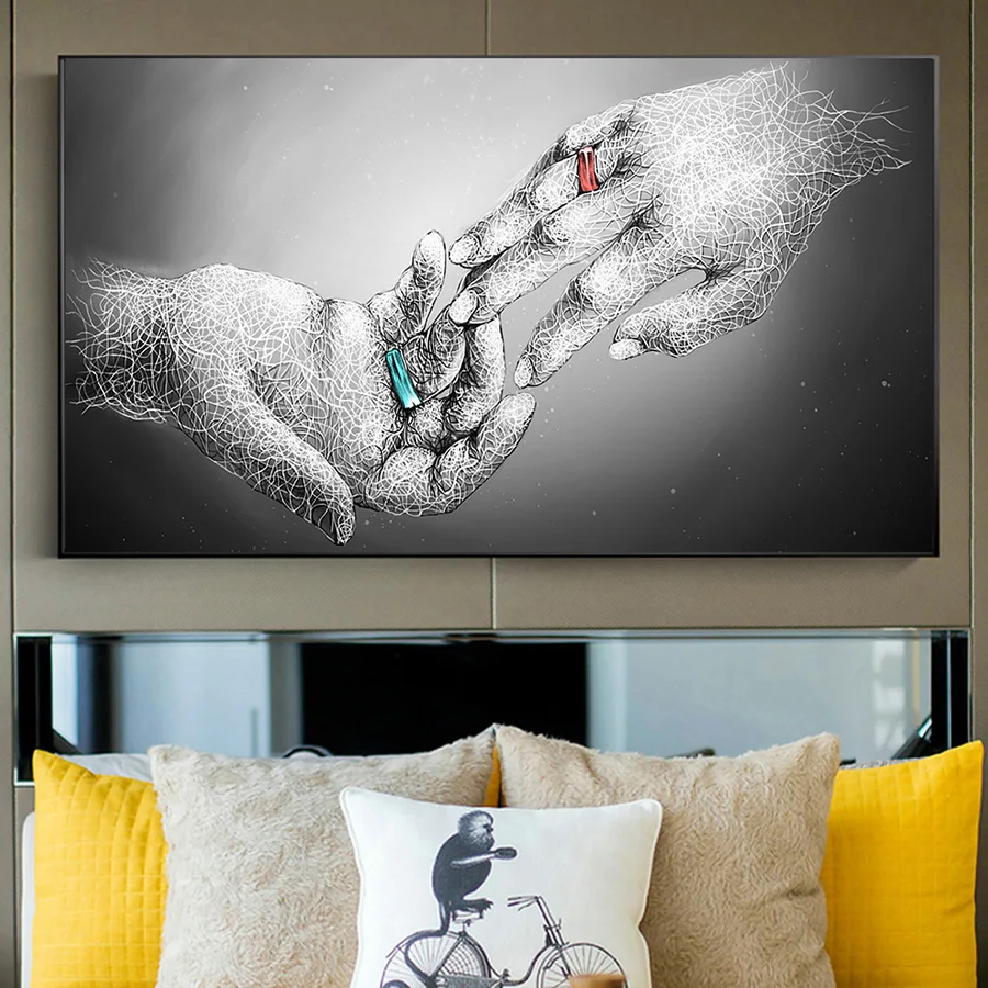 Алмазная 5D картина сделай сам абстрактная вышивка с надписью Love Finger Hold Hands