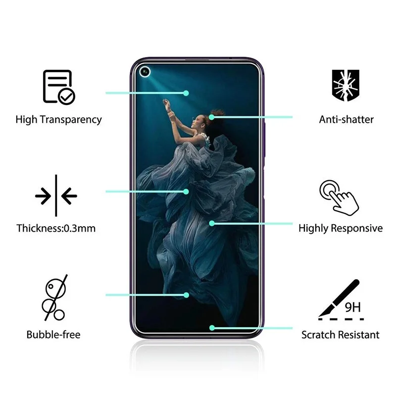 360 передняя + заднее закаленное стекло huawei honor 20 20pro защитное pro glass Защитное на
