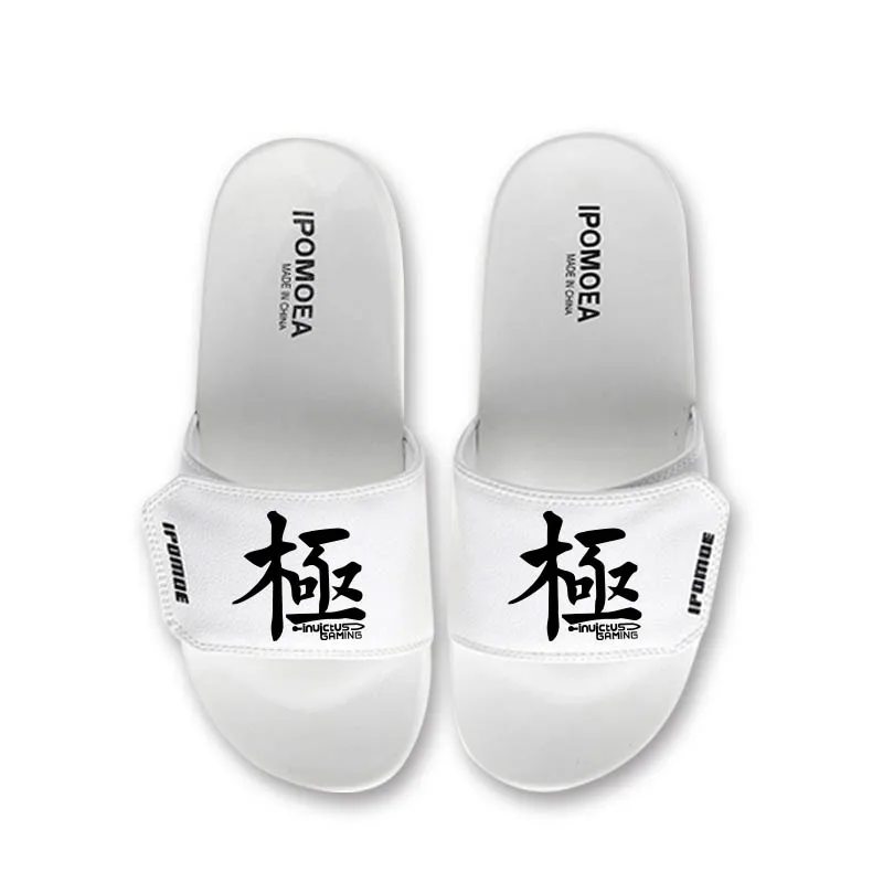 

Whoholl Men Slides Non-slip Hot Game League Rng IG Male Slippers Man Flip Flops Summer Beach Women Home Bathroom Sandals Outdoor