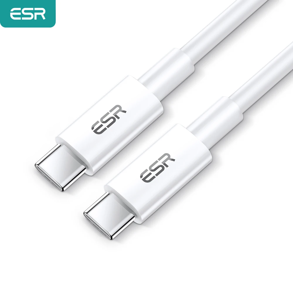 

ESR 100W USB C To USB Type C Cable 5A PD Fast Charging Cord USB-C to Type-C TPE Cable For Xiaomi Samsung Huawei for Macbook iPad
