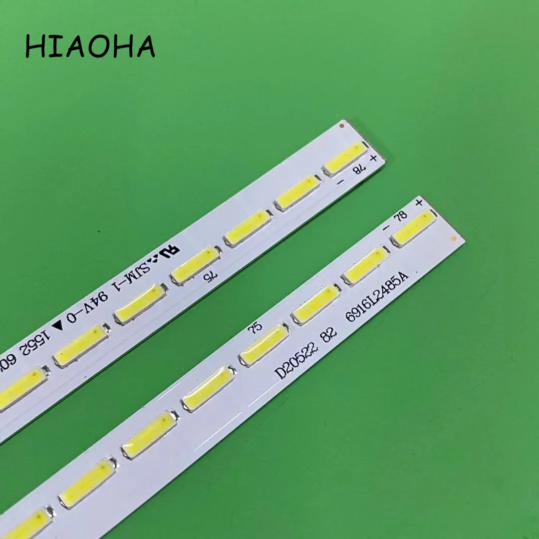 

New 2pcs/set LED Backlight Strip For LG 6922L-0187A 60UH770V 60UH7700 6916L2484A 6916L2485A 60" V16 ART3 L/R type 659mm 78Lamps