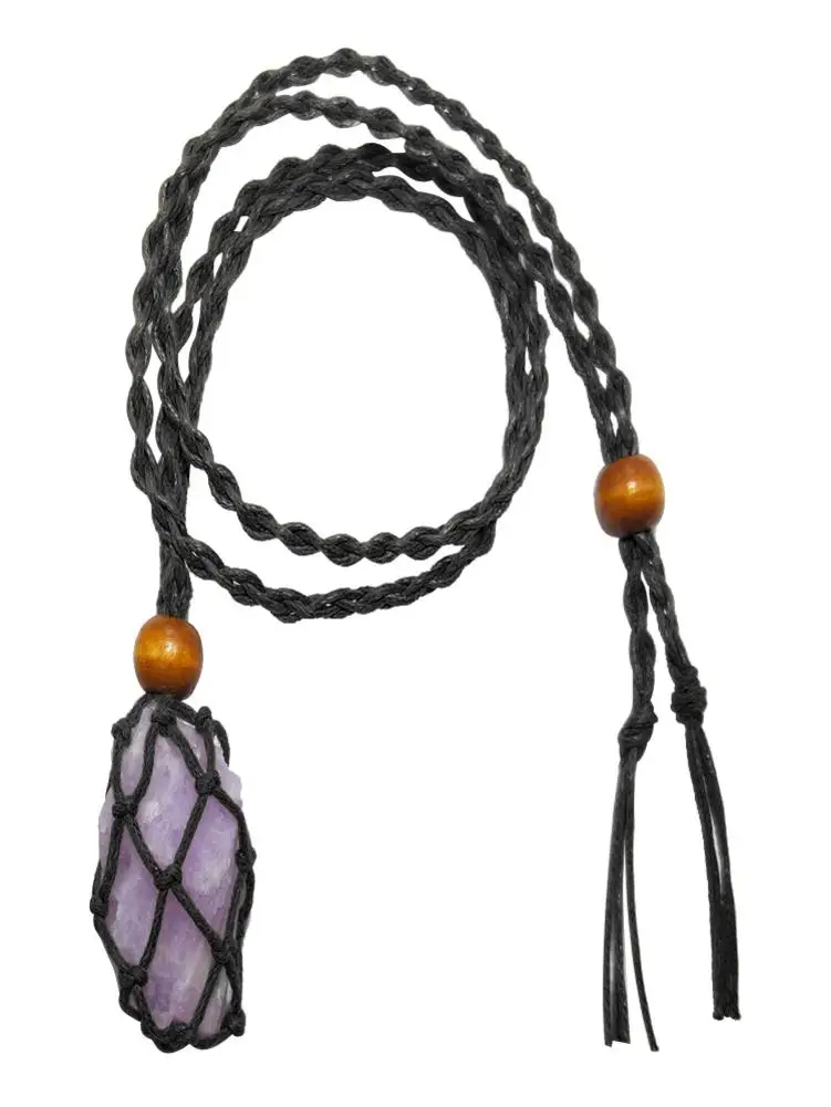 Кулон из натурального кунцита натуральные лечебные камни колье ручной работы