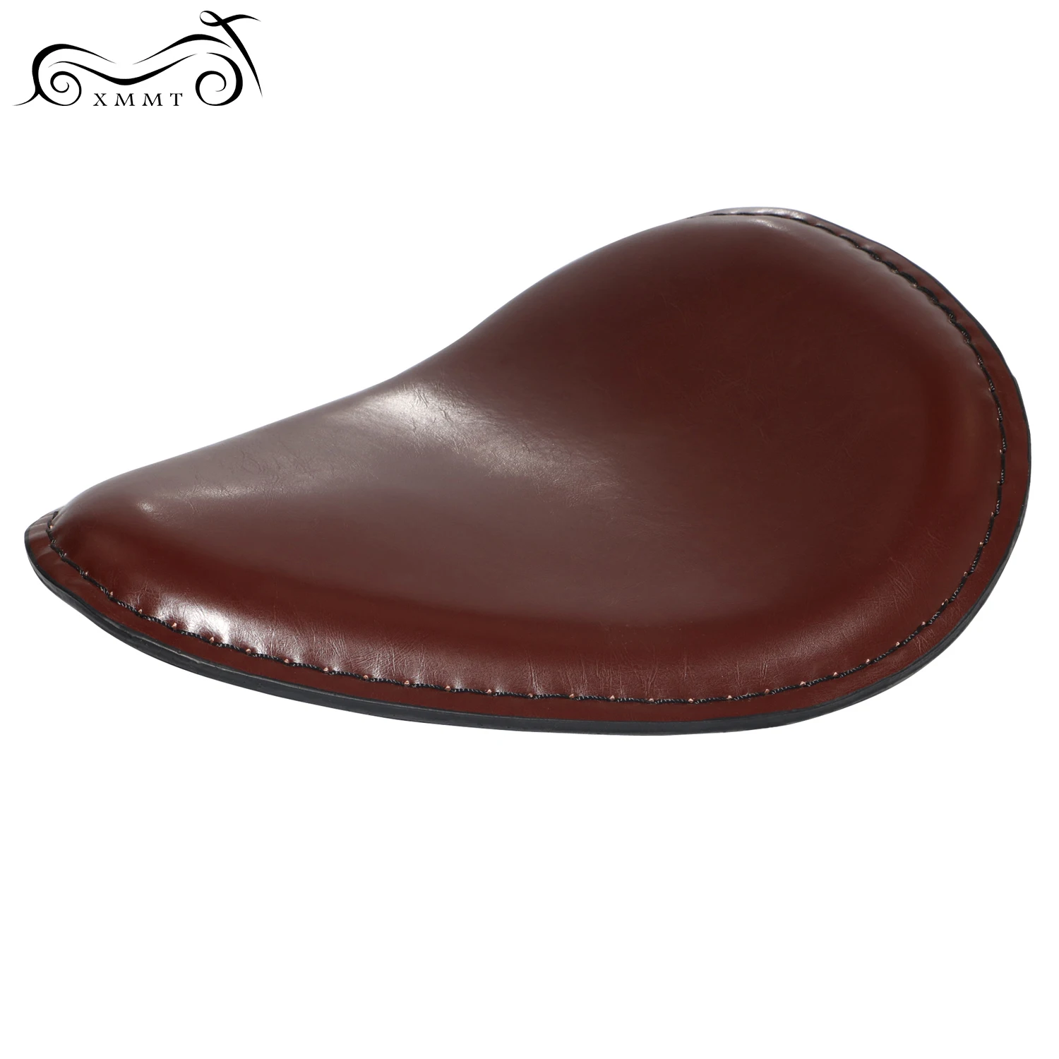 Мотоцикл шоколадные КАШТАНОВЫЕ КОЖАНЫЕ тонкие линии Solo сиденье водителя седло