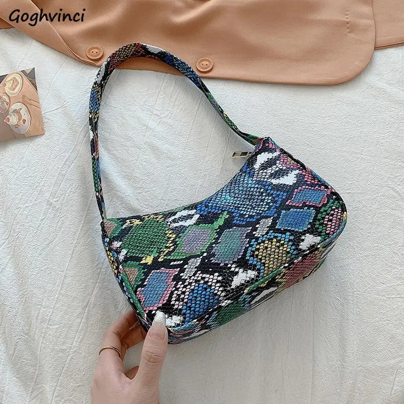 

Serpentine Shoulder Bags Women Underarm PU Leather Baguette Bag Fashion Retro Luxury Lady Handbags Casual Texture Handbags Mujer