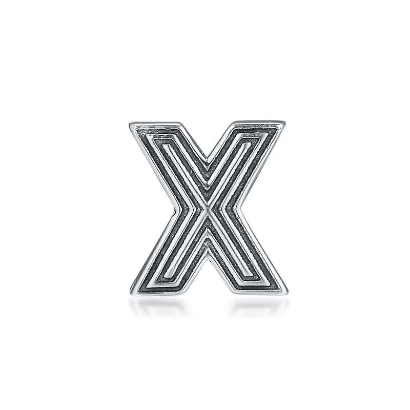 

CKK Silver 925 Jewelry Letter X Clip Charm Fits Original Reflexions Bracelets Sterling Silver Beads