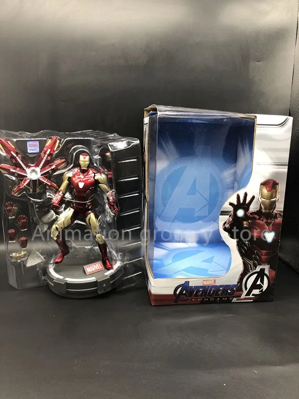 18 см Новый Фильм Мстители Endgame Железный человек MK85 база с подсветкой и