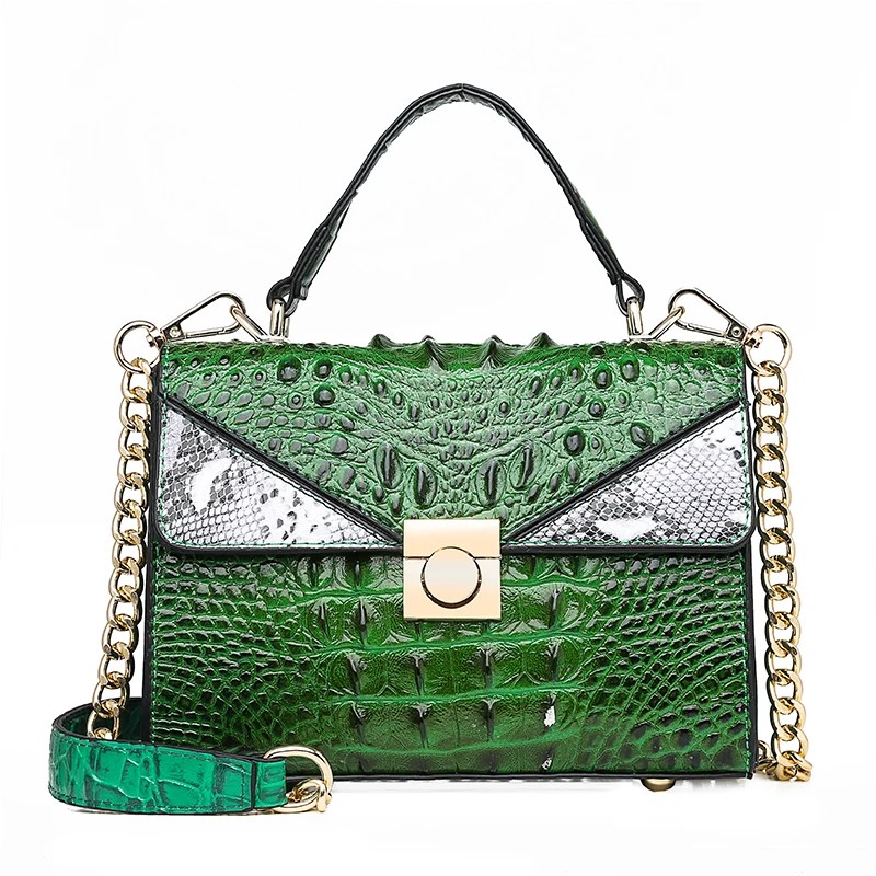 Сумка через плечо для женщин аллигатора кожаная сумка Bolsa Feminina Sac основной Femme