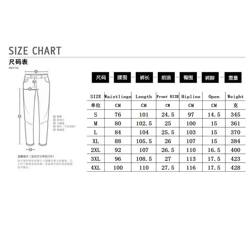 

Men's Stretchy Ripped Skinny Biker Jeans Destroyed Slim Fit Denim Pants Mens Elastic Waist Harem Pants Men Jogger Jeans