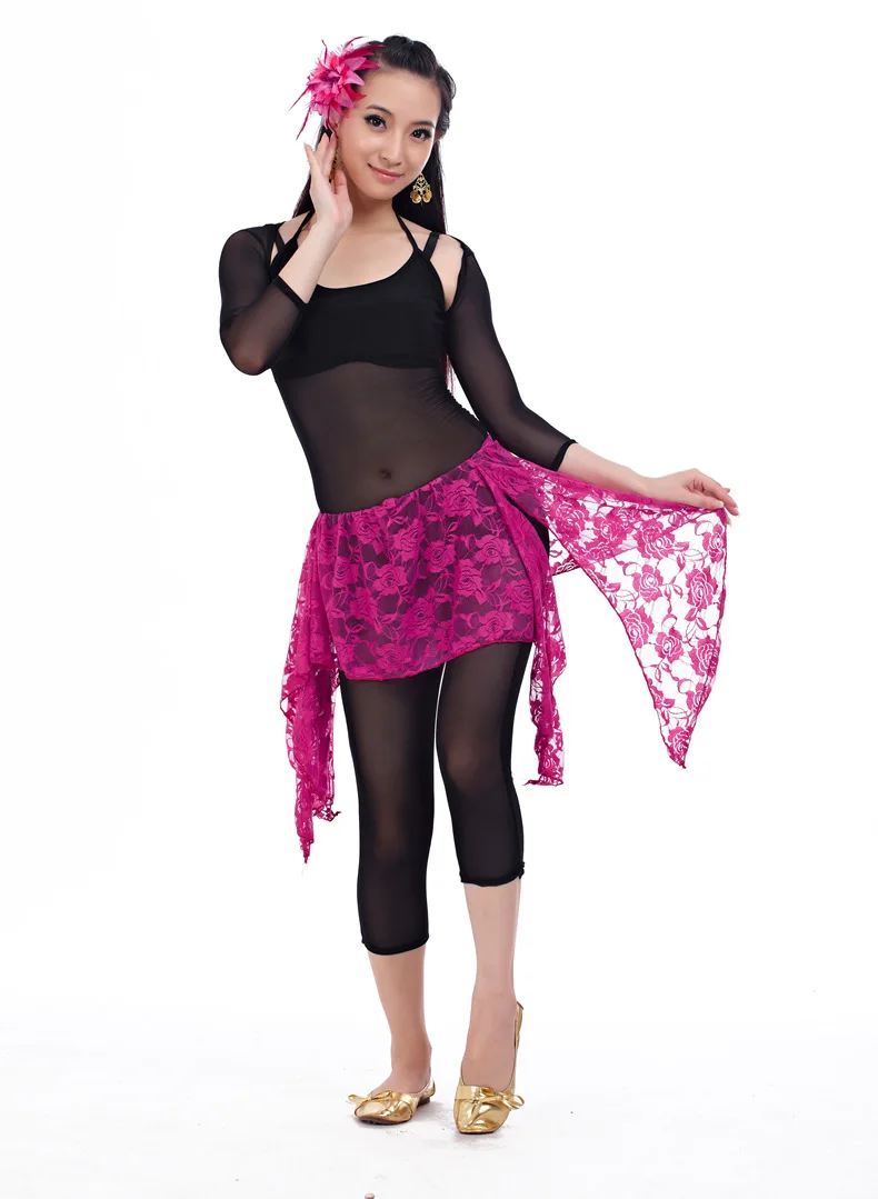 Женский костюм для танца живота кружевной набедренный шарф с цепочкой на талию
